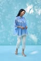 Lumi Co Ord Set Sky Blue/White color