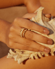 Bay Ring Gold/White color
