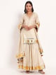 Golden Hour Tissue Garara Set Gold/Ivory color