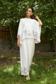Cream Tropical Breeze Coord Set Ivory color