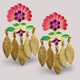 Royal Bloom Dangler Wine/White color