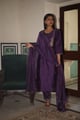 Moss Basket Suit Set Purple moss color