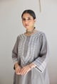 Grey Straight Fit Kurta Grey color