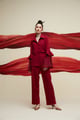 Kiro Cherry Red Co-Ord Cherry Red color