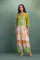 Green Printed Co-Ord Set Green color