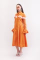 Mirame Dress Orange color