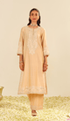 Sereen - A-Line Kurta with Palazzo Beige color