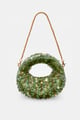 Pistachio Bloom Luxe Mini Beaded Bag Multicolor color