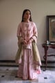 Maala Kurta in Blush Pink with Blush Pink Garara Blush Pink color