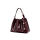 Terra- Ladies Leather Satchel Bag Bordo Bordo color