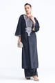 Nova Kaftan Set Black color