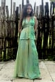 Aqua Pant Set Green color