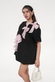 Bonita Bows Black T-Shirt Black color