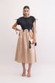 Femme Dress Khaki/Black color