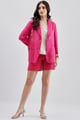 Fuschia Cutwork Blazer Fuschia color