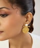 Kamal Pearl Earring Gold color