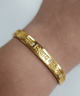 Om Namah Sihvay Cuff Gold color