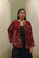 Daria Jacket - Burgundy Burgundy color