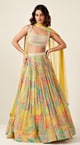 Printed Lehenga Set Multicolor color