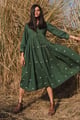 Mangrove Dress Basil Green color