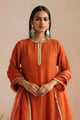 Kesariya Ishq Suit Set Burnt Orange color