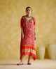 Advaita Kaftan Red color