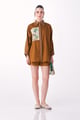 Rooted Co-Ord Set Teakwood color