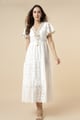 Ecru Dress Maxi Beige color