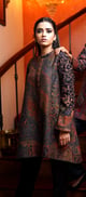 Black Paisley Kaani Cape Black color