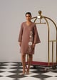 Rosebud Dress Mocha Mousse color