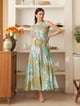 Mystic Midi Dress Mint color