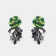 Dahlia Earrings Green color