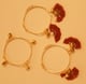 Jung Sutra Bangle Set Gold/Red color