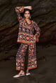 Image of Earth Toned Printed Pant