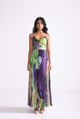 Harlow Dress Green/Purple color