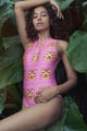 Junglee Bili Sleeveless Monokini Pink color