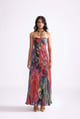 Kiara Dress Red Purple Red/Purple/Green color