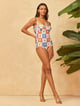Jodhpur Underwire Corset Swimsuit Multicolor color
