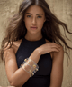 Hathi Resin Bangle 2.6 Clear/Gold color