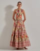 Beige Gypsy Rose Waist Coat and Tiered Skirt Beige color