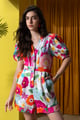 Vibrant Floral Playsuit - BOHO-CHIC - Image 1