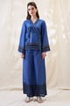 Noorani Embellished Angarkha Set Blue color