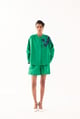 Emerald Applique Shirt Green/Blue color
