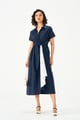 Clementine Dress Navy/White color