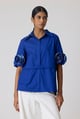 Chriselle Shirt Cosmic Blue color