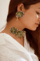 Fiore Earrings Blue color