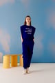 Blue Graphic Sleeveless Top and Joggers Co-ord Set - Muvazo - Image 1