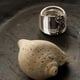 Chunky Rocky Ring Chrome color