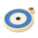 Round Evil Eye Charm Navy color