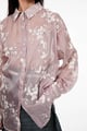 Organza Shirt Onion Pink color
